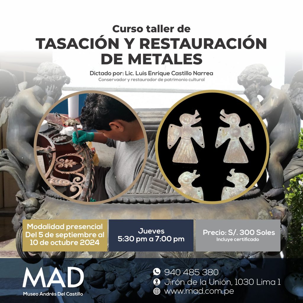 Curso-taller Tasación y Restauración de Metales