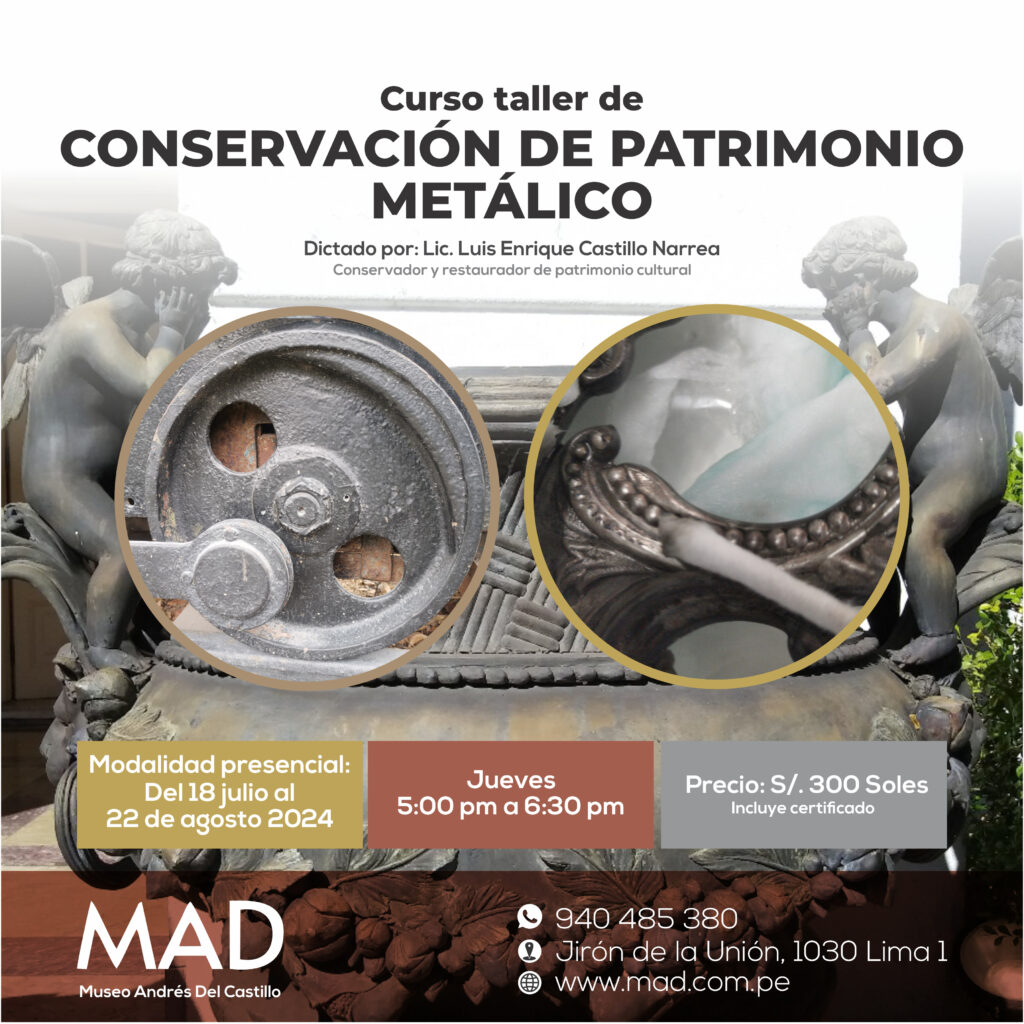 Curso- taller Conservación de Patrimonio Metálico